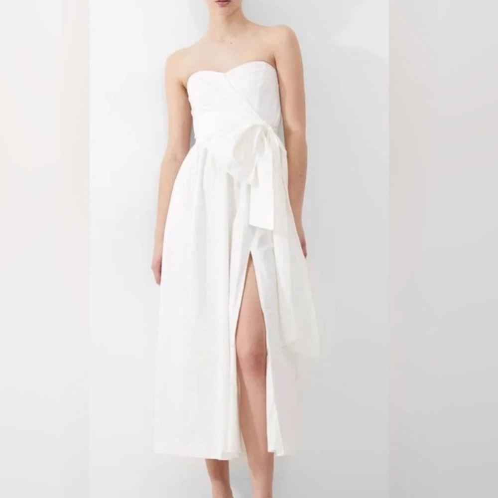 French Connection Strapless White Dress